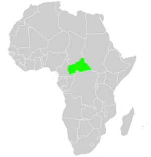 Lage Zentralafrikanische Republik